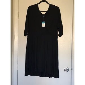 Rue 21 1/2 sleeve black dress